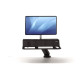 Fellowes Lotus RT - Kit montaggio - per display LCD/dotazione PC - legno, acciaio - nero - montabile su desk