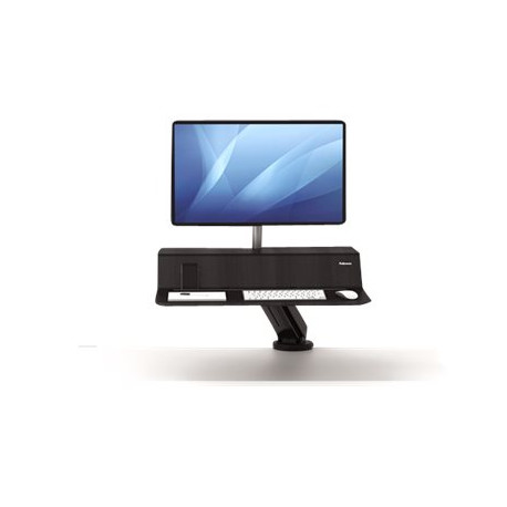 Fellowes Lotus RT - Kit montaggio - per display LCD/dotazione PC - legno, acciaio - nero - montabile su desk