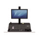 Fellowes Lotus VE Sit-Stand Workstation - Kit montaggio - per display LCD/dotazione PC - impiallacciato legno - frassino nero -