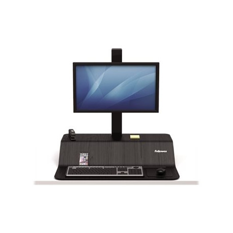 Fellowes Lotus VE Sit-Stand Workstation - Kit montaggio - per display LCD/dotazione PC - impiallacciato legno - frassino nero -