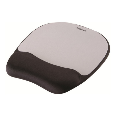 Fellowes Memory Foam - Tappetino per mouse con poggiapolso - argento