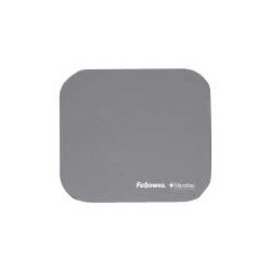 Fellowes Mouse Pad with Microban Protection - Tappetino per mouse - argento opaco