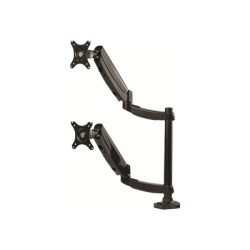 Fellowes Platinum Monitor Arm - Kit montaggio - braccio regolabile - per 2 monitor - nero - dimensione schermo: fino a 27" - mo