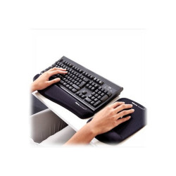 Fellowes PlushTouch - Tappetino per mouse con poggiapolso - nero