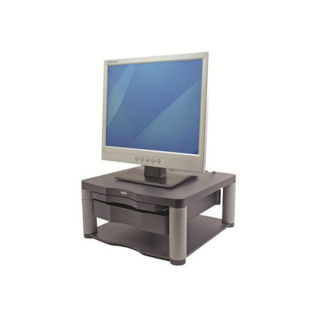 Fellowes Premium Monitor Riser Plus - Componente di montaggio (cassetto scorrevole) - per display LCD - grafite - dimensione sc