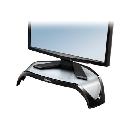 Fellowes Smart Suites Corner Monitor Riser - Supporto - per Monitor - acrilonitrile-butadiene-stirene (ABS) - nero - dimensione