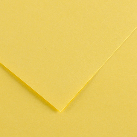 Foglio Colorline - 70x100 cm - 220 gr - giallo paglia - Canson