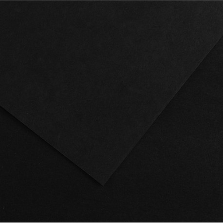 Foglio Colorline - 70x100 cm - 220 gr - nero - Canson