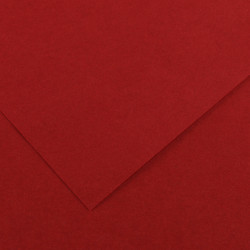 Foglio Colorline - 70x100 cm - 220 gr - rosso granata - Canson