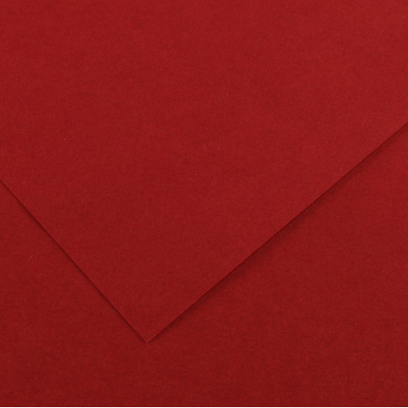 Foglio Colorline - 70x100 cm - 220 gr - rosso granata - Canson