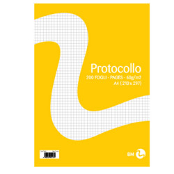 Foglio protocollo - A4 - 5 mm - 60 gr - BM - conf. 20 pezzi