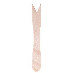 Forchettina monouso in legno - 8,5 cm - Signor Bio - conf. 100 pezzi