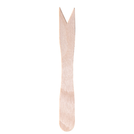 Forchettina monouso in legno - 8,5 cm - Signor Bio - conf. 100 pezzi