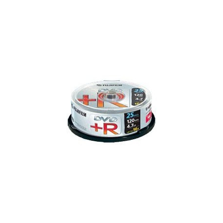 FUJIFILM - 25 x DVD+R - 4.7 GB (120 min) 16x - campana