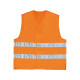 Gilet alta visibilitA' GILP2 - poliestere - taglia L - arancio fluo - Deltaplus