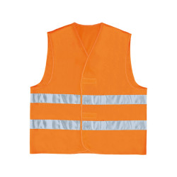 Gilet alta visibilitA' GILP2 - poliestere - taglia L - arancio fluo - Deltaplus