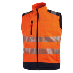 Gilet alta visibiltA' Softshell Dany - taglia L - arancio fluo - U-Power