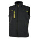 Gilet da lavoro Saturn - nero/giallo - taglia XL - U-Power