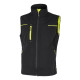 Gilet donna Saturn Lady - taglia L - nero/giallo - U-power