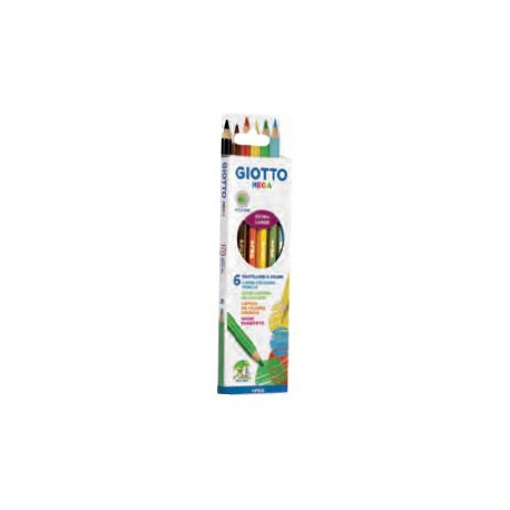 GIOTTO Mega - Pastello colorato - 5.5 mm (pacchetto di 6)