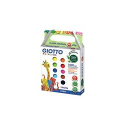 GIOTTO PATPLUME - Pasta per modellare - 20 g - colori classici, assortiti (pacchetto di 10)