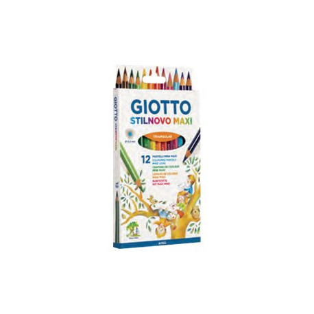 GIOTTO Stilnovo Maxi - Pastello colorato - 4.3 mm (pacchetto di 12)