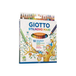 GIOTTO Stilnovo Maxi - Pastello colorato - 4.3 mm (pacchetto di 18)