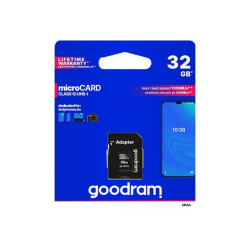 GOODRAM M1AA - Scheda di memoria flash (adattatore a SD in dotazione) - 32 GB - UHS-I / Class10 - UHS-I microSDHC