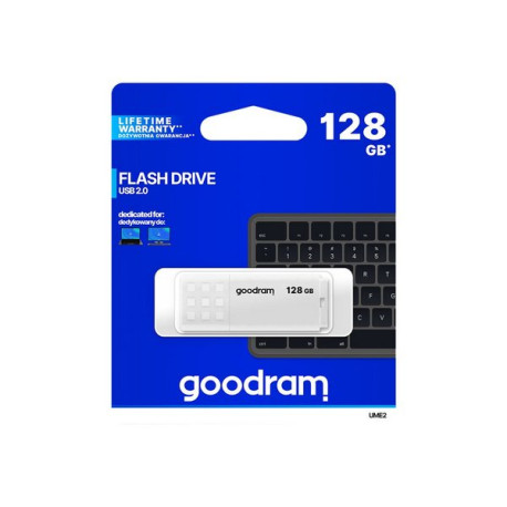 GOODRAM UME2 - Chiavetta USB - 128 GB - USB 2.0 - bianco