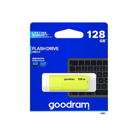 GOODRAM UME2 - Chiavetta USB - 128 GB - USB 2.0 - giallo