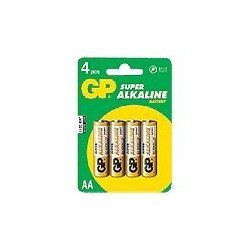 GP Super Alkaline 15A U4 - Batteria 4 x tipo AA - Alcalina