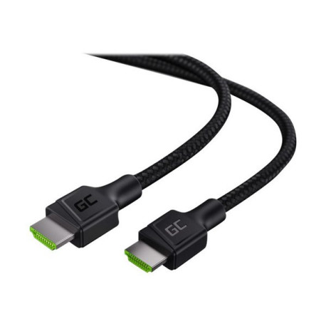 Green Cell StreamPlay - Cavo HDMI con Ethernet - HDMI maschio a HDMI maschio - 5 m - schermato - nero - supporto 4K, supporto 2