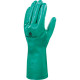 Guanti da lavoro industriale Nitrex VE801 - nitrile floccato cotone - taglia 10 - verde - Deltaplus