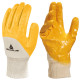 Guanti da lavoro pesante NI015 - nitrile leggero - taglia 09 - giallo - Deltaplus