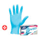 Guanti in nitrile non talcato - per uso medicale - taglia M/L - azzurro - Logex Professional - scatola 100 pezzi