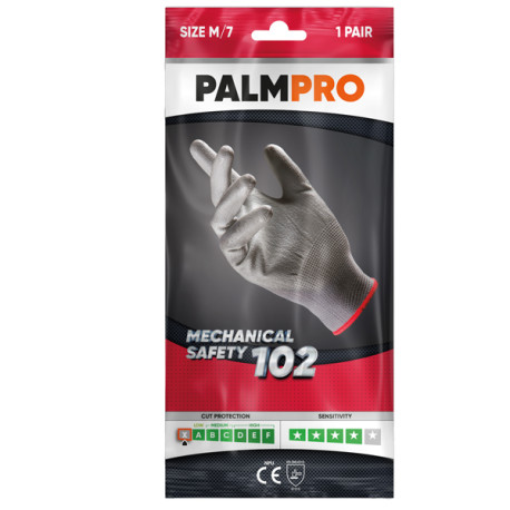 Guanti mechanical Safety Palmpro 102 - taglia M - grigio - Icoguanti