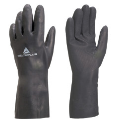 Guanti per protezione chimica VE509 - neoprene floccato cotone - taglia 09/10 - nero - Deltaplus