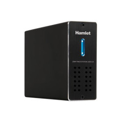 Hamlet HXDAS25 - Array unità disco rigido - 2 alloggiamenti (SATA-300) - USB 3.0 (esterna)