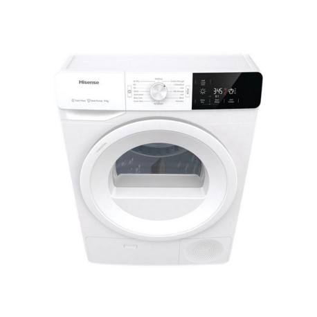 Hisense DHGE901 - Asciugatrice - larghezza: 60 cm - profondità 65.3 cm - altezza: 85 cm - caricamento frontale - bianco