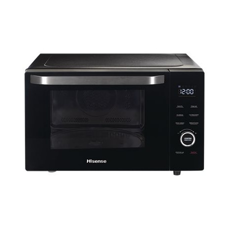 Hisense H30MOBS10HC - Forno a microonde con convezione e grill - 30 litri - 1000 W - nero