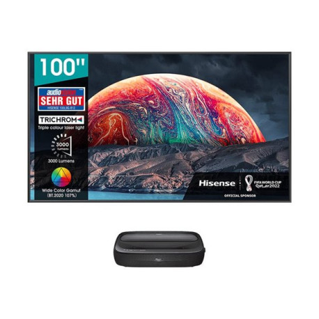 Hisense Laser TV 100L9G-D12 - L9 Series - proiettore DLP - laser - 3840 x 2160 - 16:9 - 4K - obiettivi a focale ultra corta - W