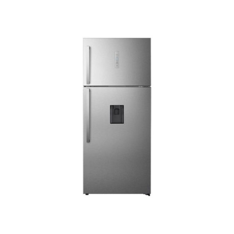 Hisense RT728N4WCE - Frigorifero/congelatore - freezer superiore con distributore acqua - larghezza: 79.4 cm - profondità 67.5 