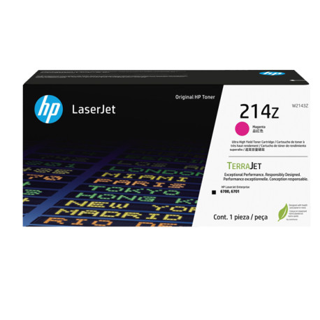 Hp -  Toner originale LaserJet HP 214Z - Magenta - W2143Z - ad altissima capacità