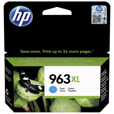 Hp - Cartuccia ink originale - 963XL - Ciano - 3JA27AE - 1.600 pag