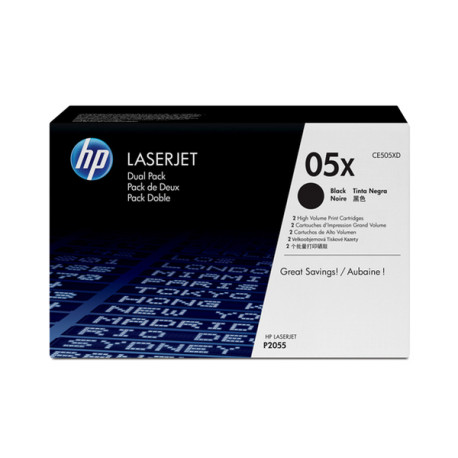 Hp - Confezione 2 Toner originale - 05X - Nero - CE505XD - 6.500 pag cad