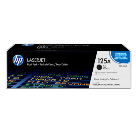 Hp - Confezione 2 Toner originale - 125A - Nero - CB540AD - 2.200 pag/cad