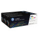 Hp - Confezione 3 Toner originale - 305A - C/M/Y - CF370AM - 2.600 pag cad