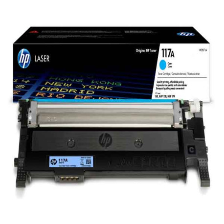 Hp - Toner originale - 117A - ciano - W2071A - 700 pag