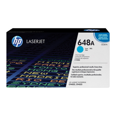 Hp - Toner originale - 648A - Ciano - CE261A - 11.000 pag