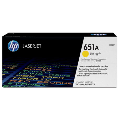 Hp - Toner originale - 651A - Giallo - CE342A - 16.000 pag